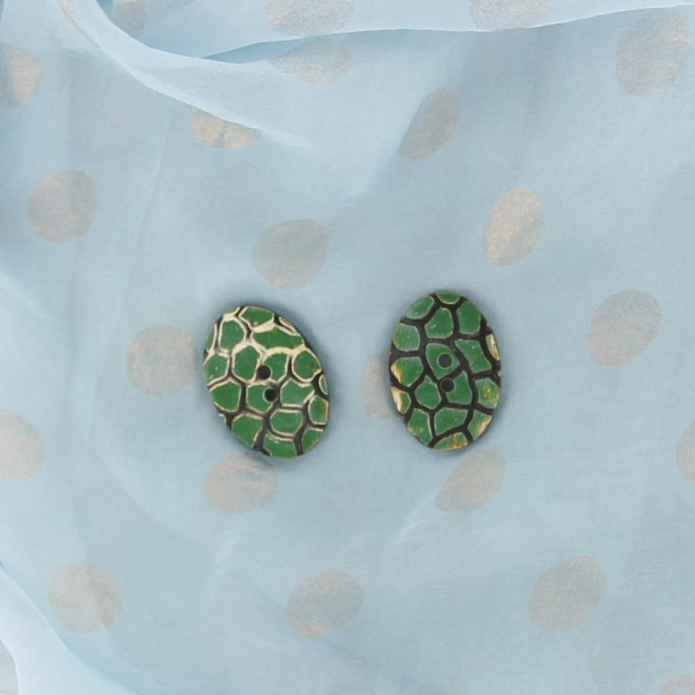 Horn Turtle Back Handmade Button Set