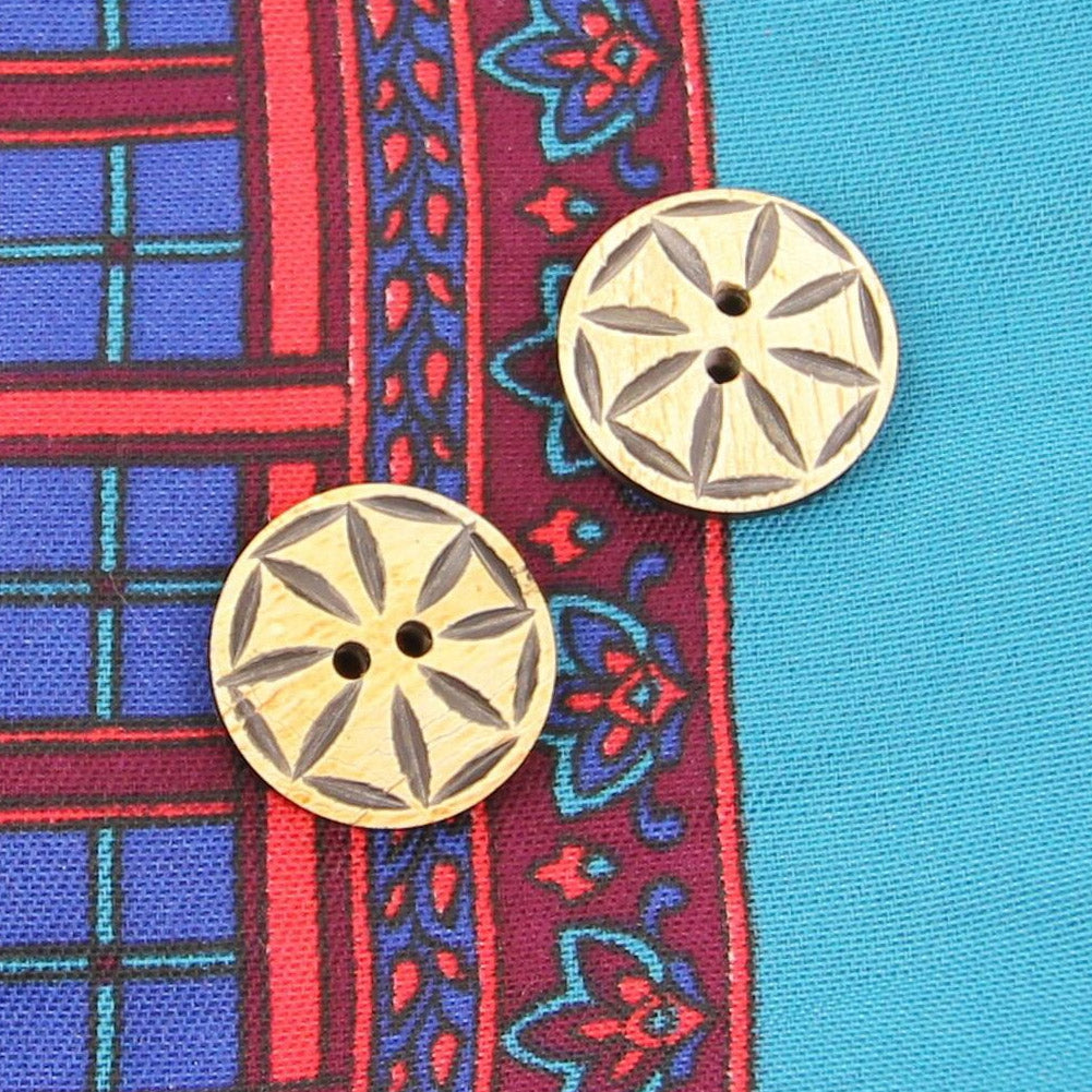 Artisan Handmade Shield Button Set