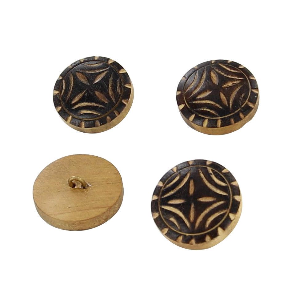 Horn Four Piece Life Essence Button Set