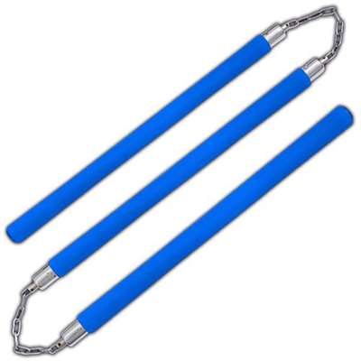 Three Sectional Staff Training Foam Padded Blue