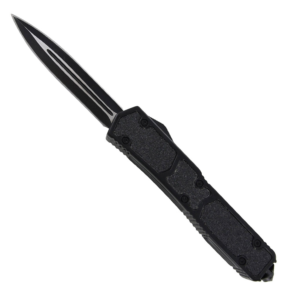 Tarantula Auto OTF Glass Breaker Knife Black