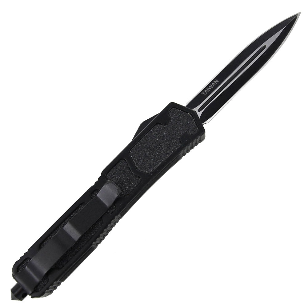 Tarantula Auto OTF Glass Breaker Knife Black