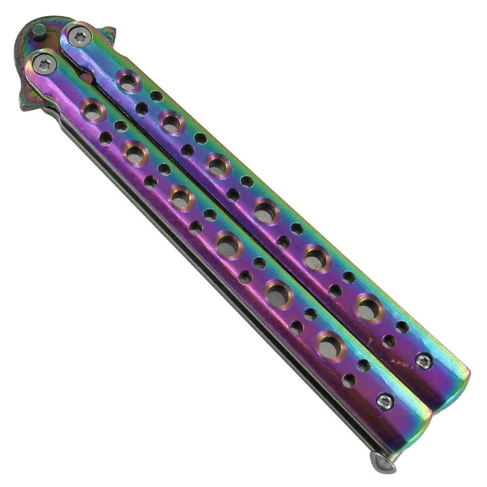 Damascus Steel Luminance Inquisition Butterfly Knife