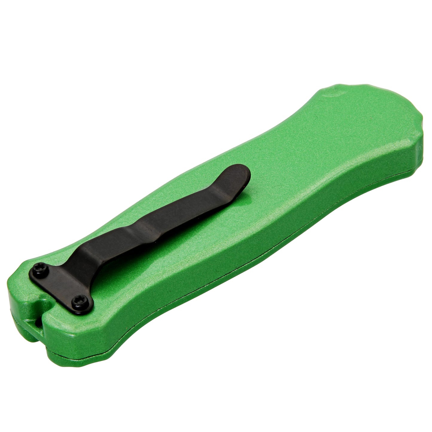 Powerful Goblin Blood OTF Knife: Compact Green Automatic, California Legal with Belt Clip & Keyring Hole!