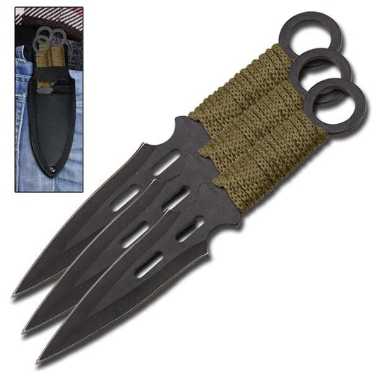 Flying Falcons 3 Piece Throwing Knives