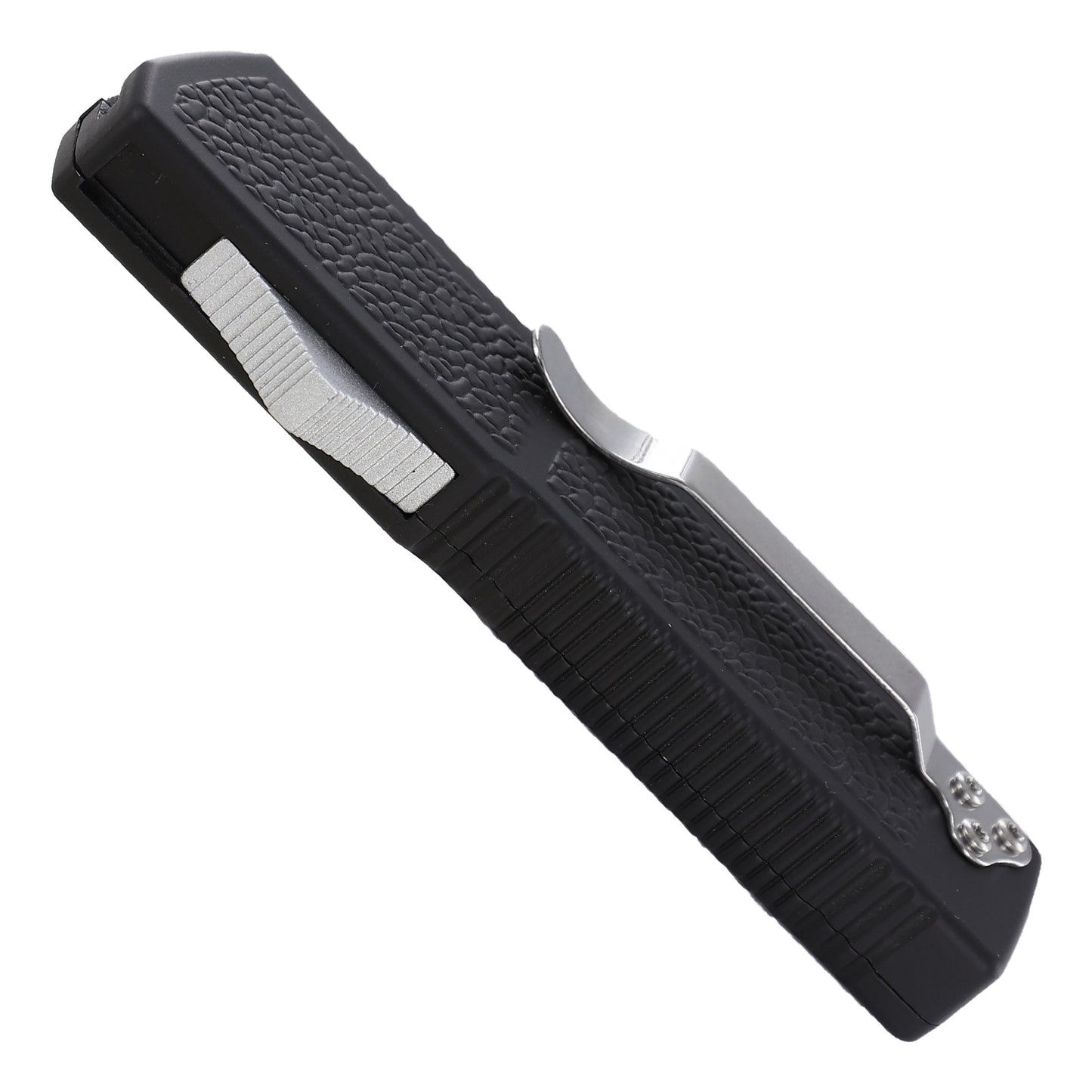 Second Chance Lightning Black Dual Action Serrated Tanto Automatic OTF Knife