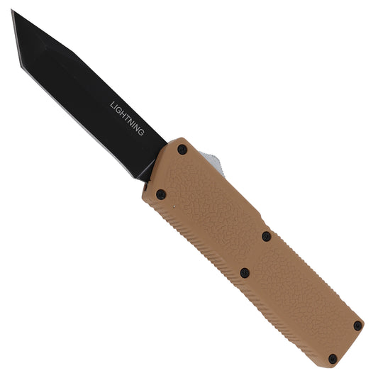 Coffin Lightning Dual Action Tanto Out the Front Knife