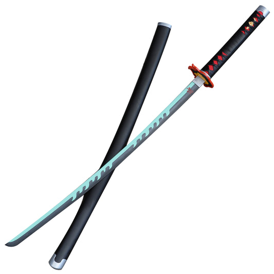 Kamado Tanjiro Collectible Demon Slayer Replica Black Nichirin Katana Sword