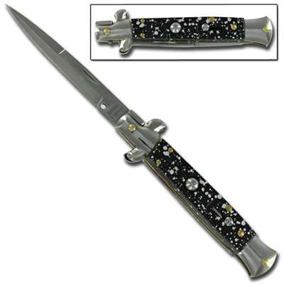 Stiletto Milano Bayonet Blade Solid Silver Splash