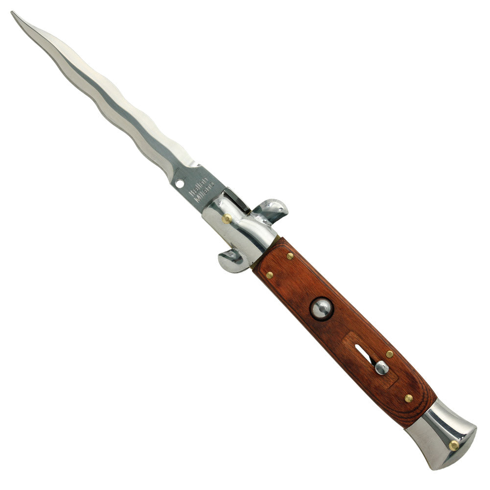 IL Grande Italian Milano Stiletto Rosewood Kriss Automatic Knife