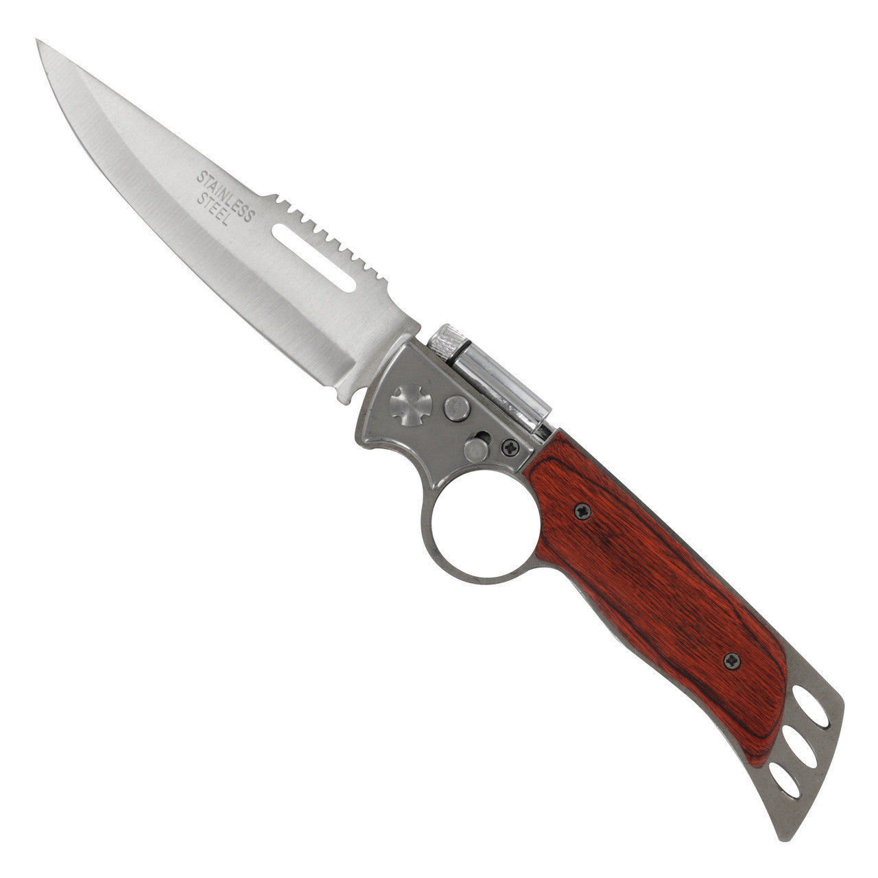 Residential Outlaw Automatic Folding Knife W/ Flashlight