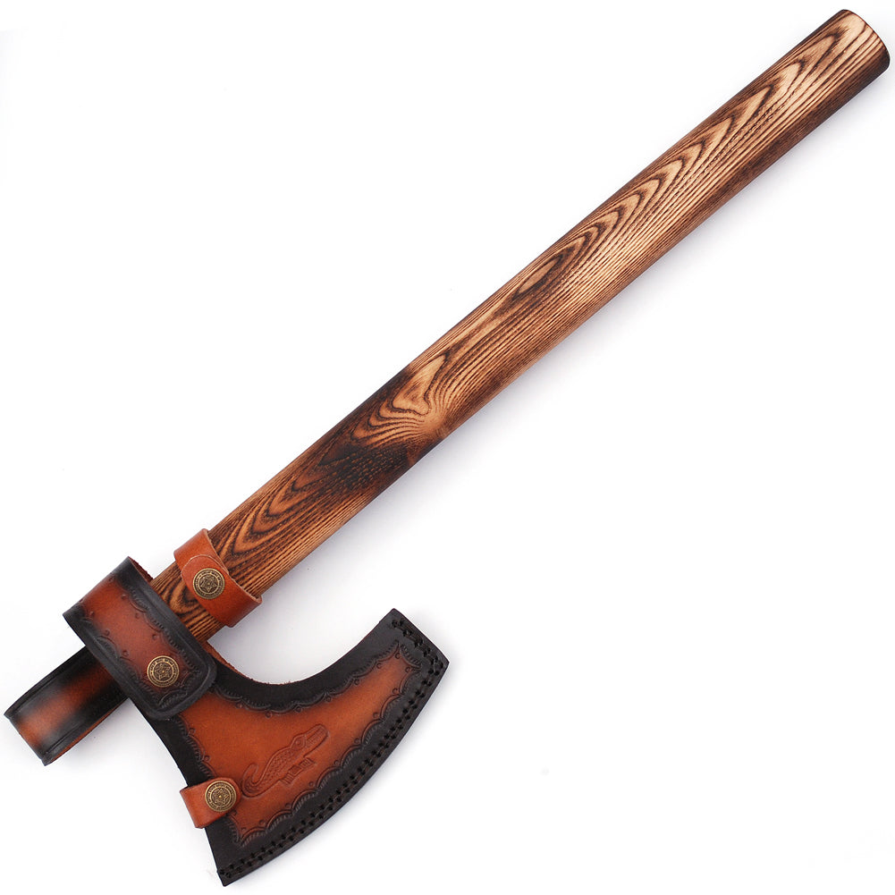 Warhorse High Carbon Forged Steel Bearded Axe