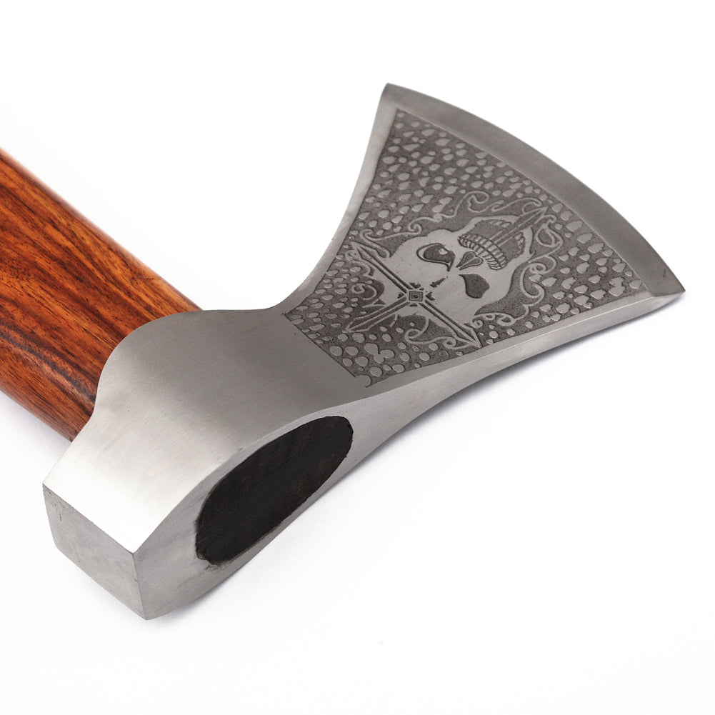 Immoral Skull and Cross Outdoor Hammer Head Axe