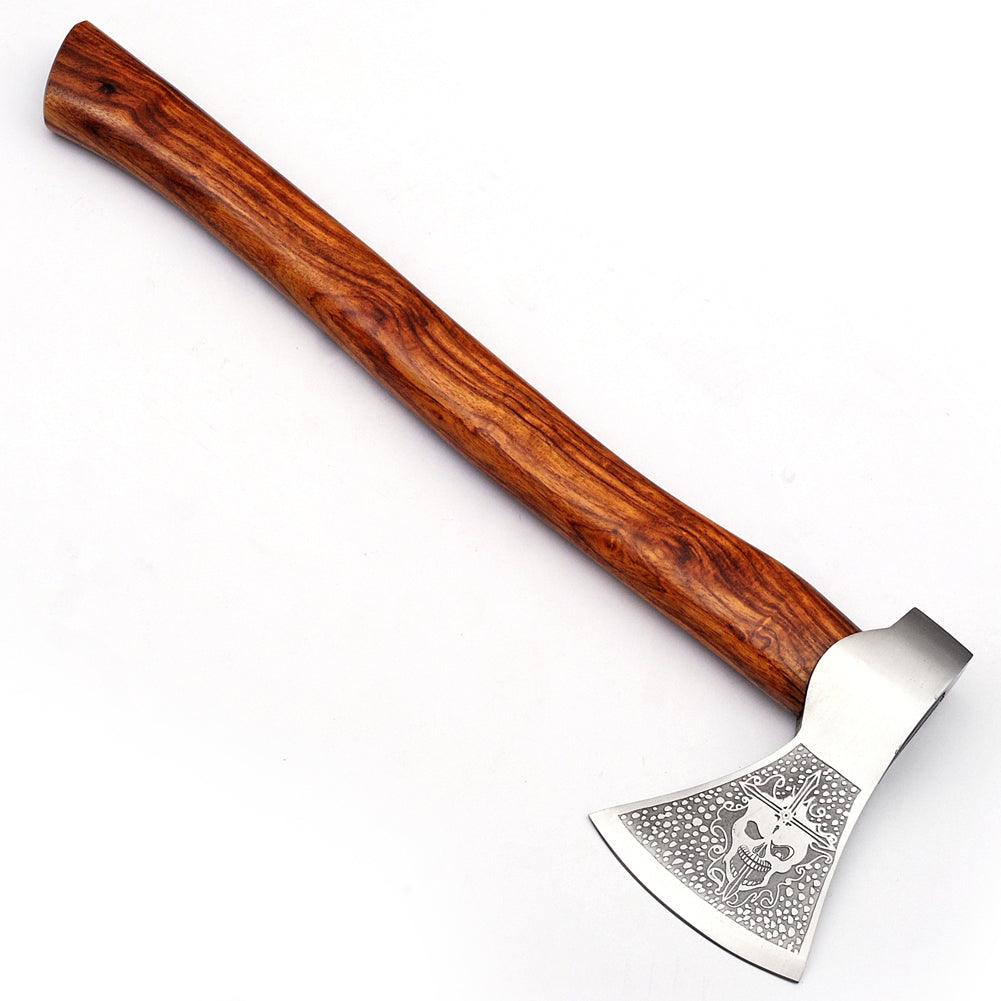 Immoral Skull and Cross Outdoor Hammer Head Axe