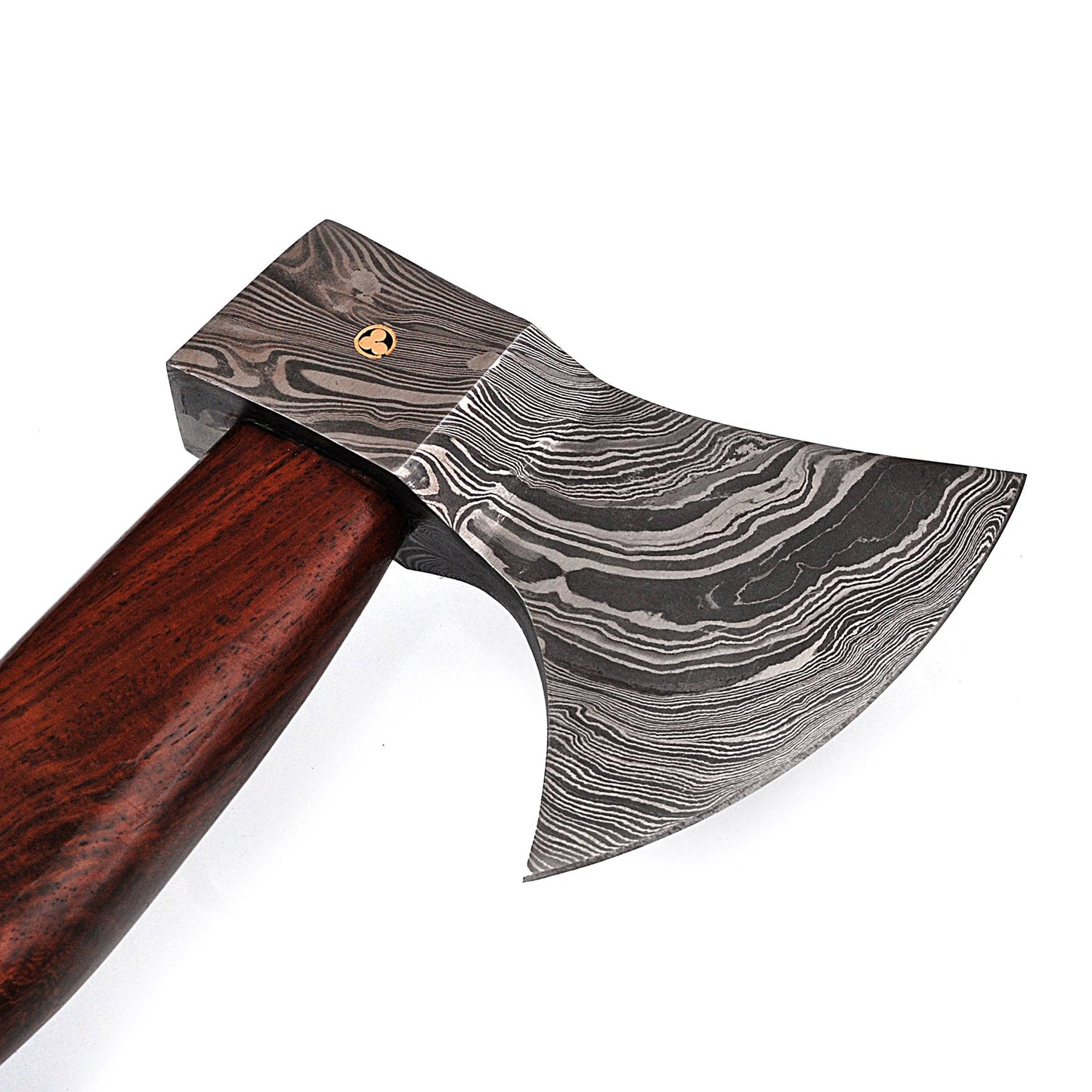 Icelander’s Saga Functional Exceptional Quality Damascus Steel Outdoor Axe