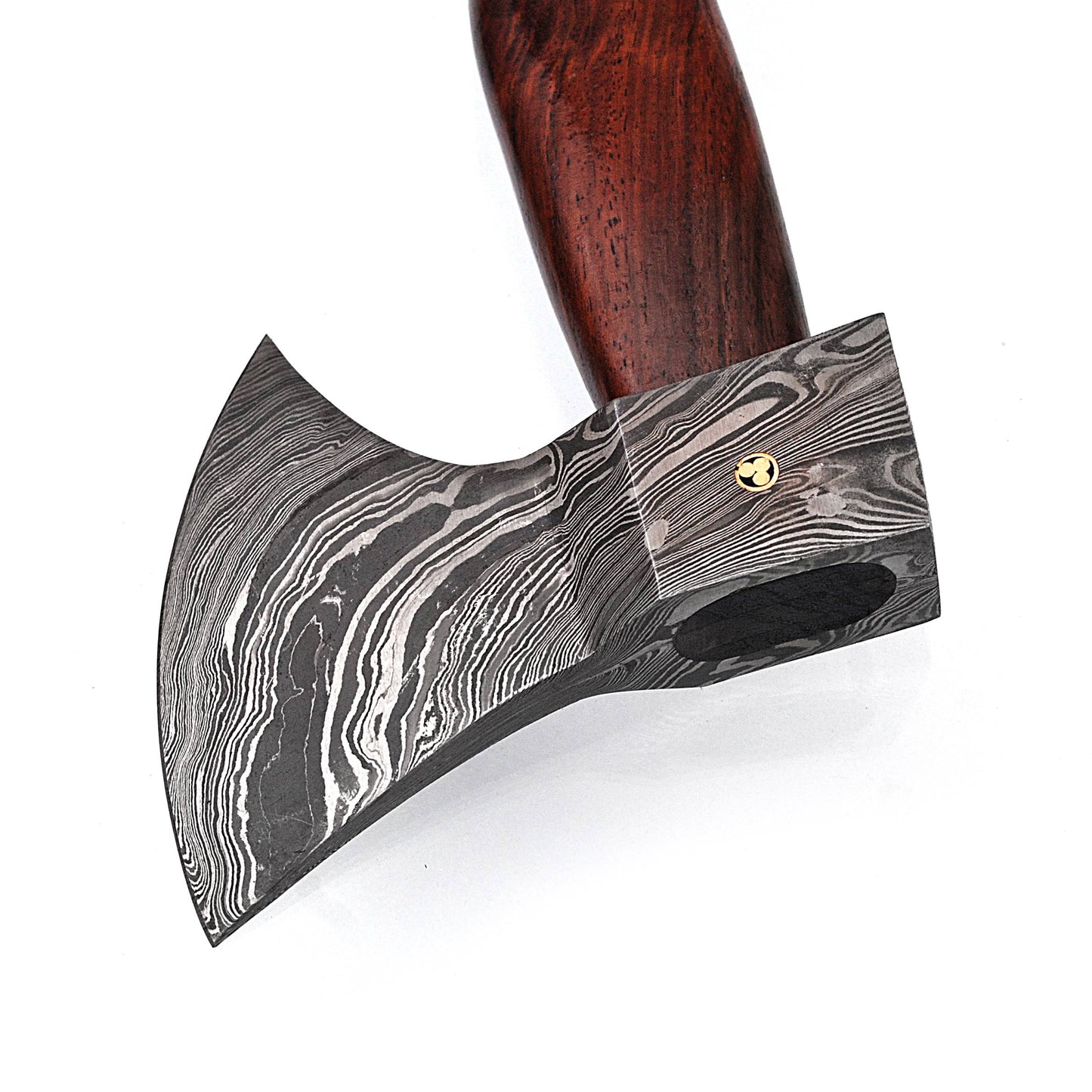 Icelander’s Saga Functional Exceptional Quality Damascus Steel Outdoor Axe