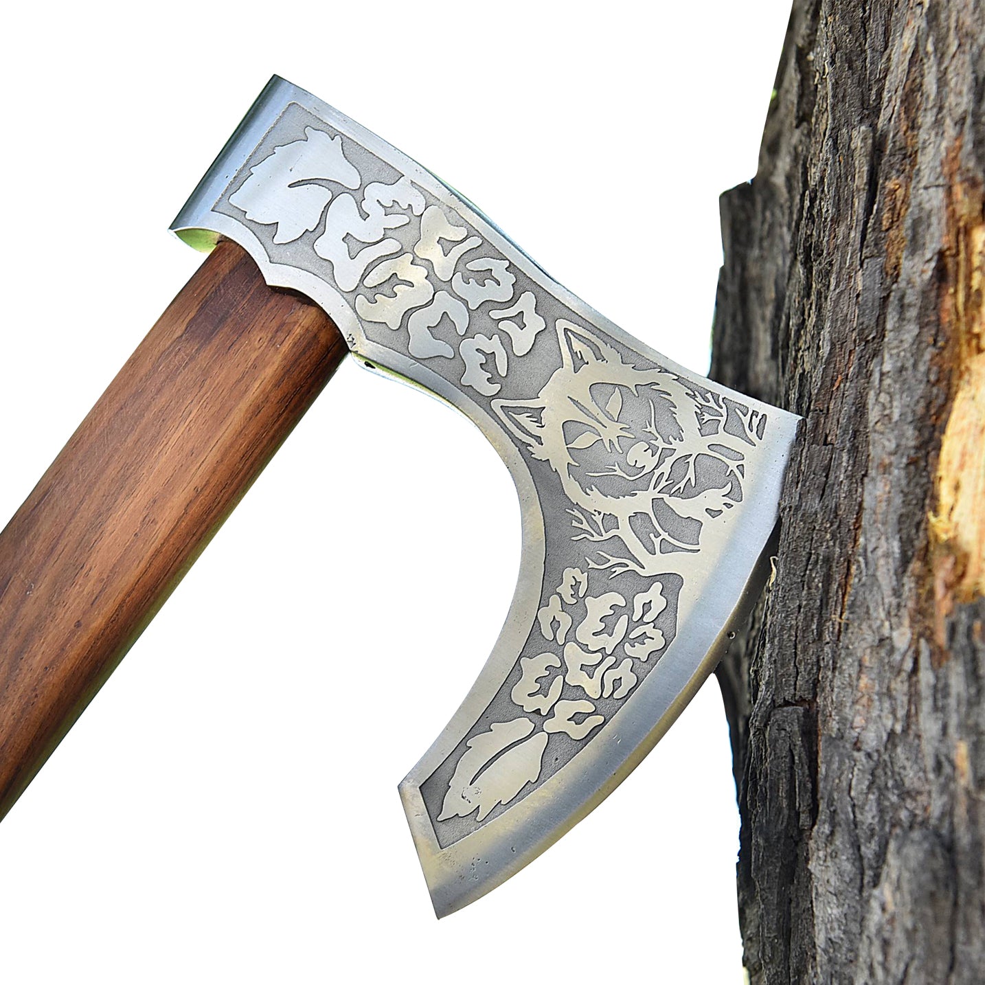 One With Nature Carbon Steel Outdoor Bearded Axe