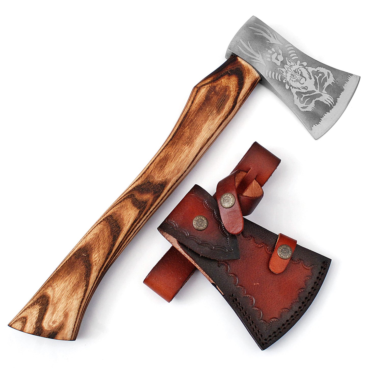 Become The Wolf Carbon Steel Outdoor Axe