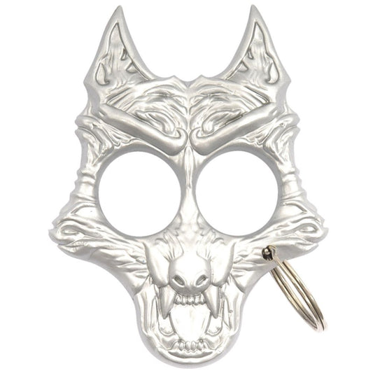 Self Defense Twilight Werewolf Keychain Silver