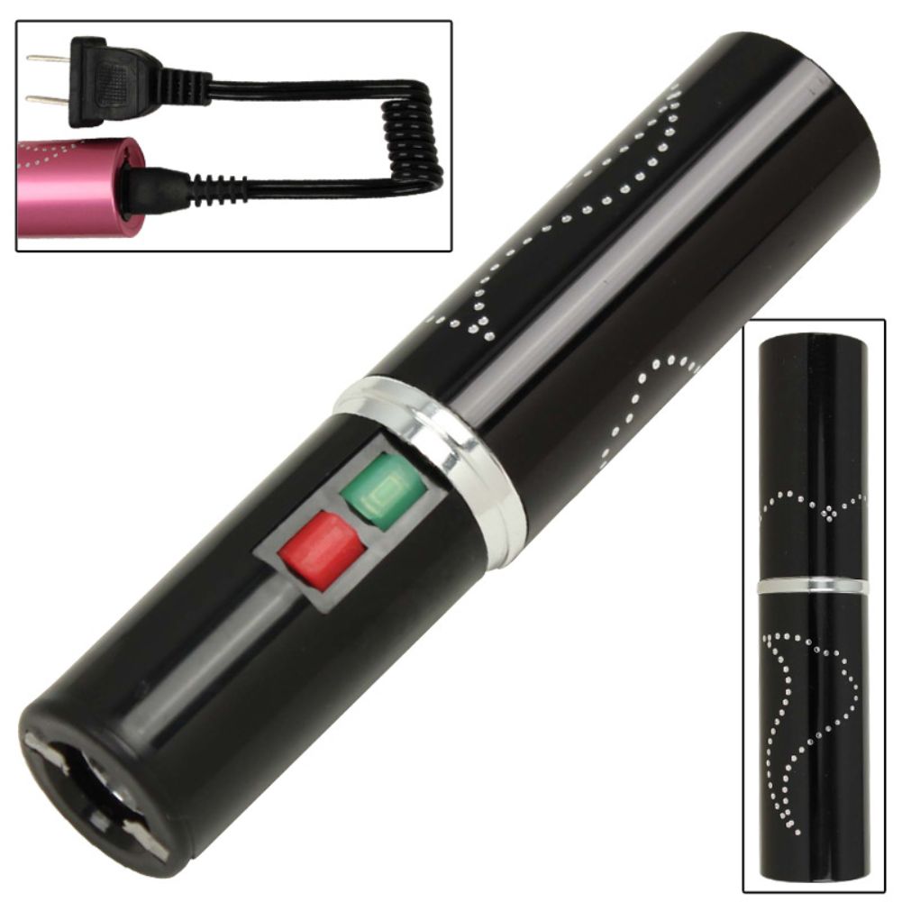 Electrika Lipstick 2.8 Million Volt Stun Gun Black