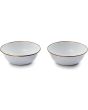 Barebones Living Enamel Bowl Set Eggshell