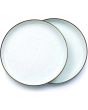 Barebones Living Enamel Plate Set Eggshell