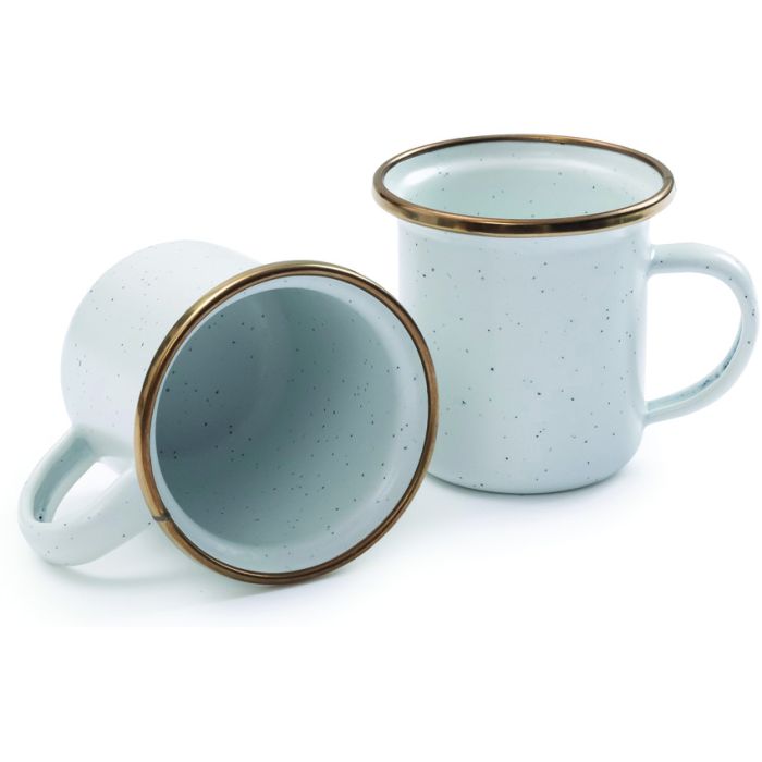 Barebones Living Enamel Espresso Cup Eggshell