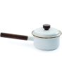 Barebones Living Enamel Saucepan Eggshell