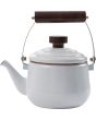 Barebones Living Enamel Teapot Eggshell