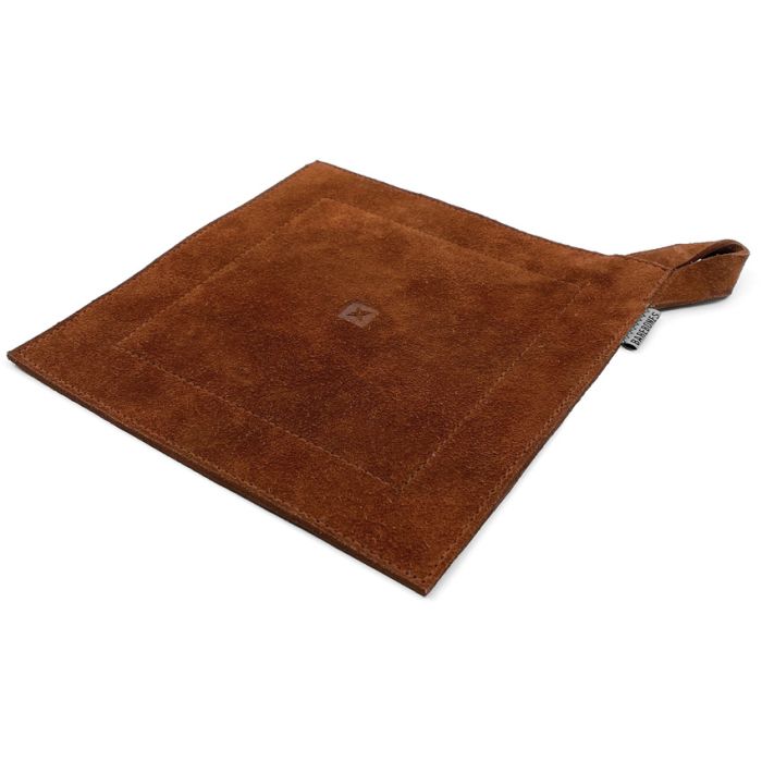 Barebones Living Hot Pad Brown Suede