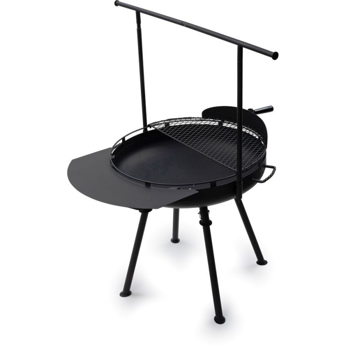 Barebones Living Cowboy Fire Pit Grill Side