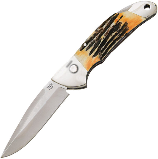 Bear & Son-Auto Lockback Stag Bone