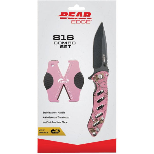 Bear Edge 816 Combo Set Pink Camo