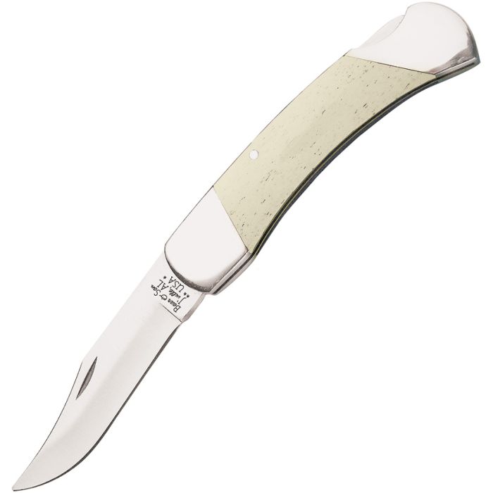 Bear & Son Lockback White Smooth Bone