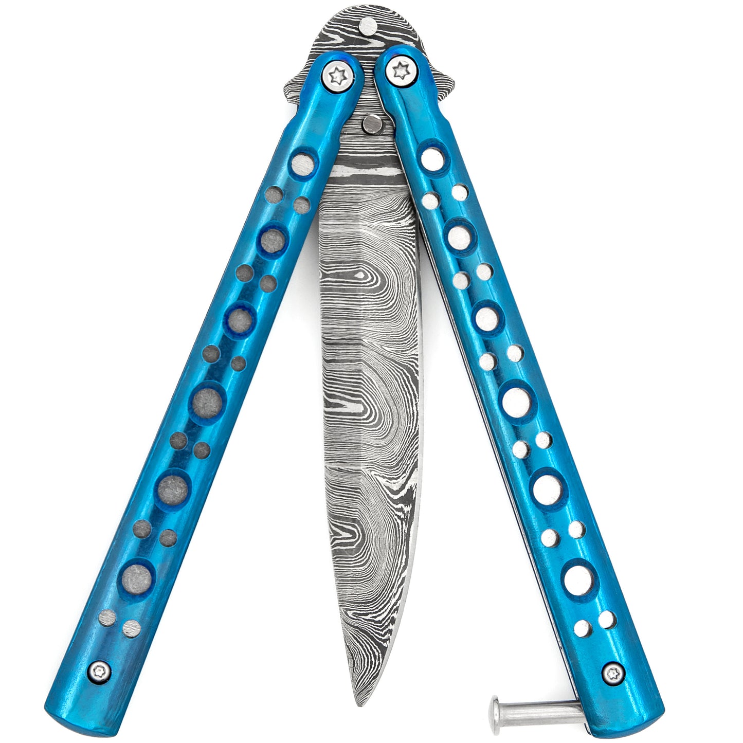 Electric Fault Balisong Clip Point Butterfly Knife Flipper