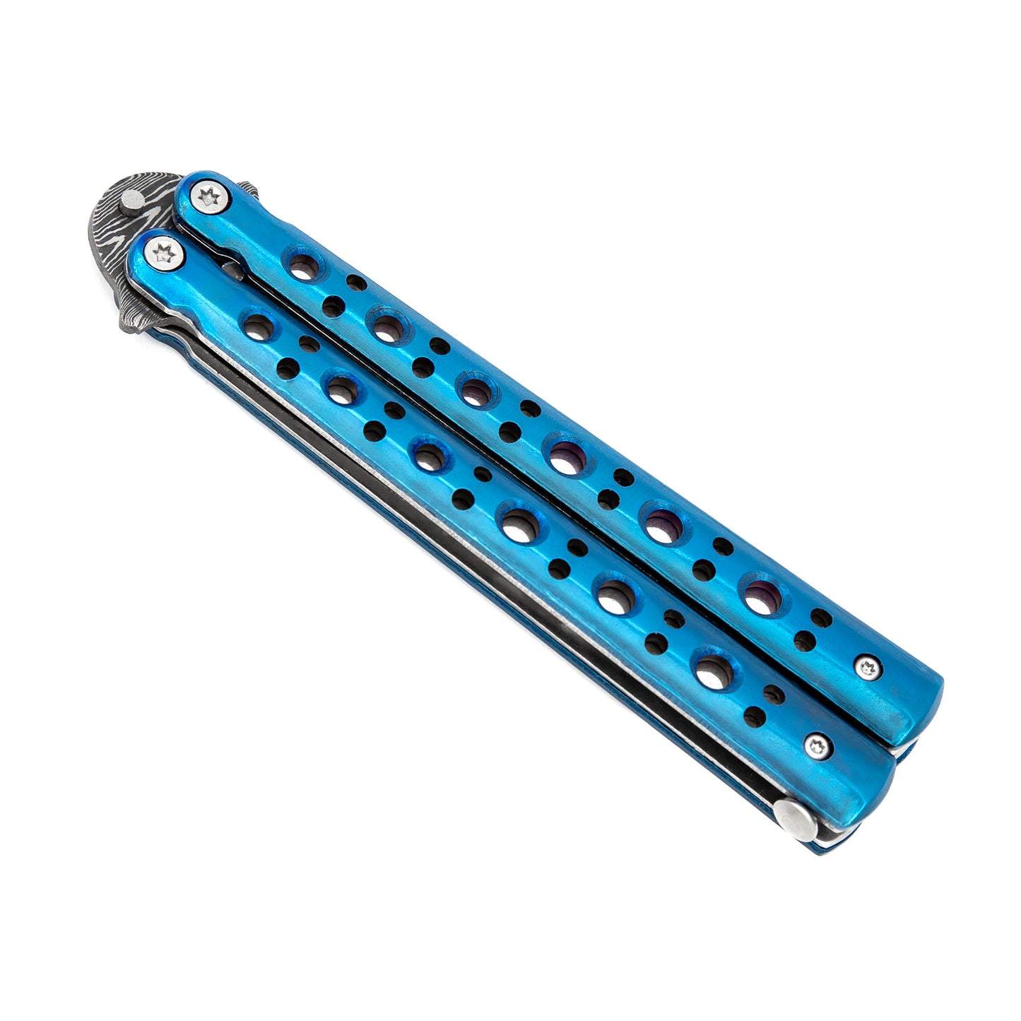 Electric Fault Balisong Clip Point Butterfly Knife Flipper