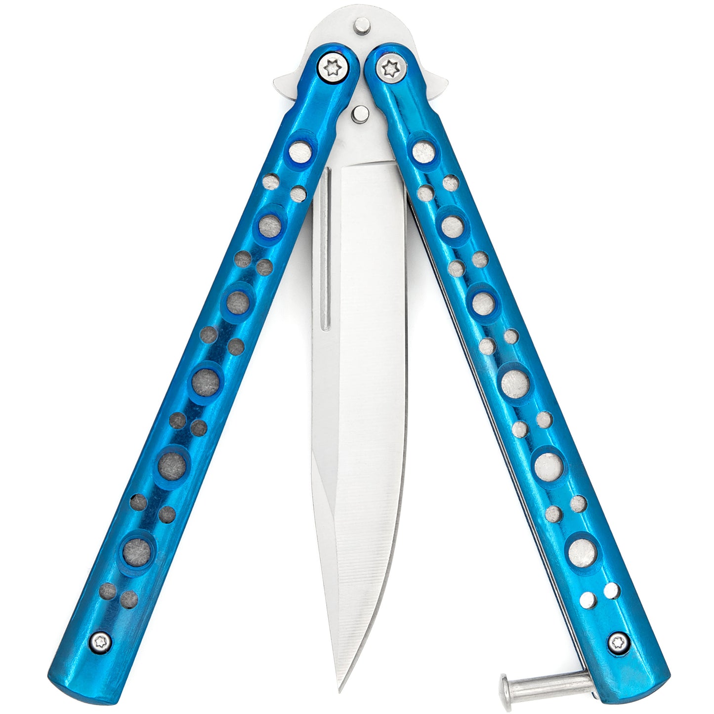 Electric Fault Balisong Clip Point Butterfly Knife Flipper