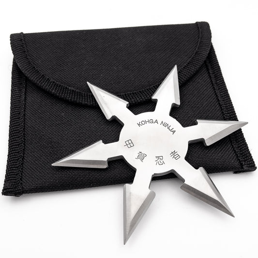 Silver Ambush Stainless Steel 6 Point Throwing Star