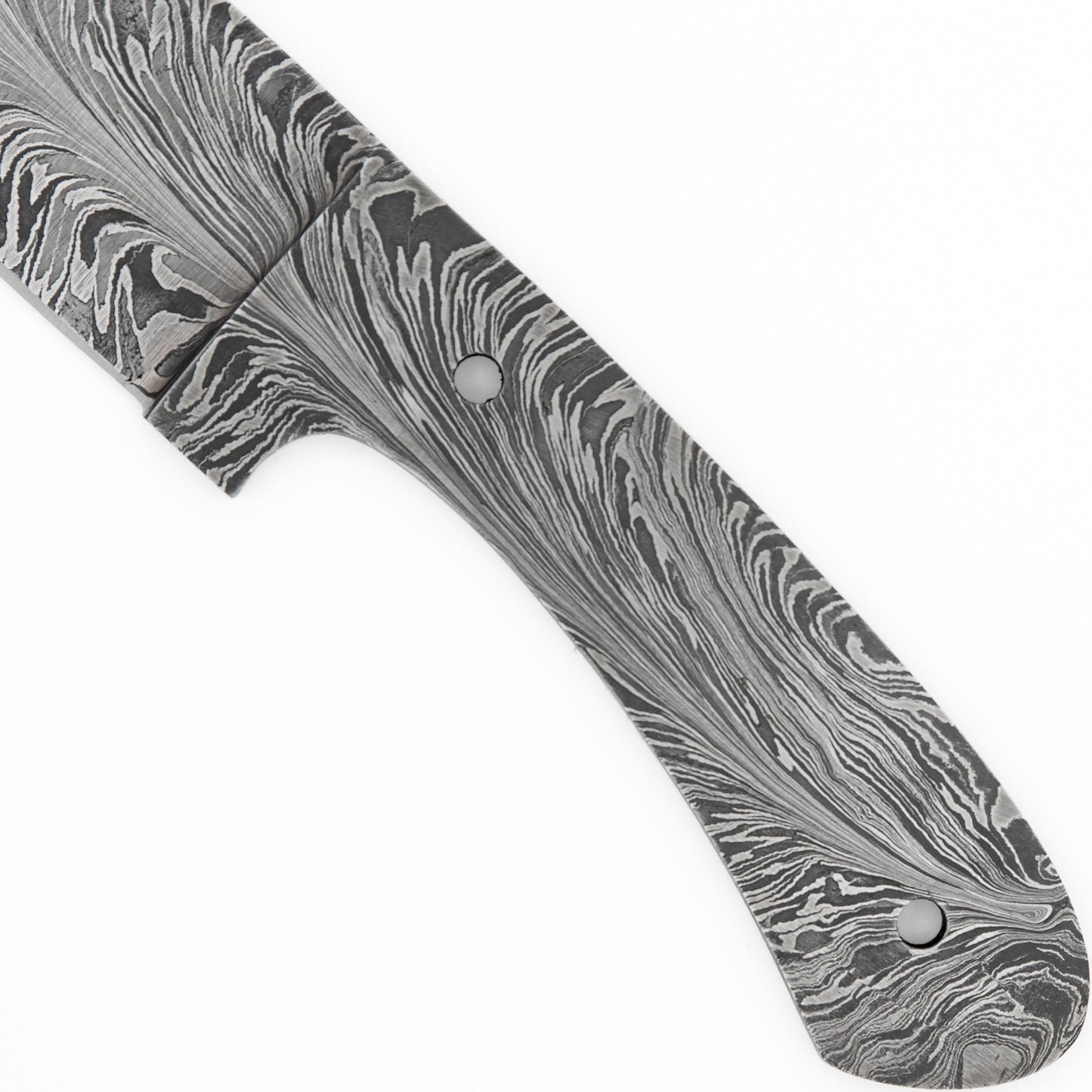 Forged Feather Build your Own DIY Unique Pattern Damascus Steel Hunting Skinner Knife Blade and Tang