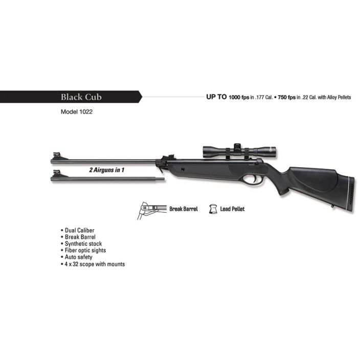 Beeman Black Cub .177/.22 Air Rifle