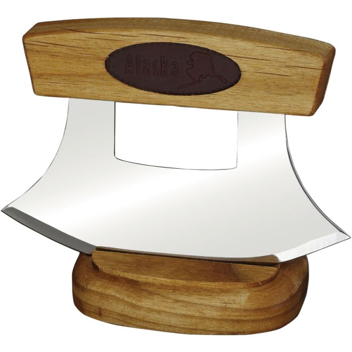 B Merry Ulu Birchwood Leather Inlay