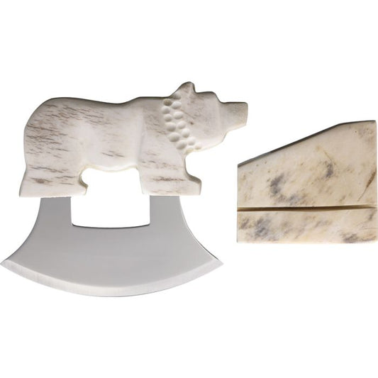 B Merry Ulu Moose Antler Walking Bear