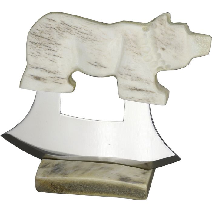 B Merry Ulu Moose Antler Walking Bear