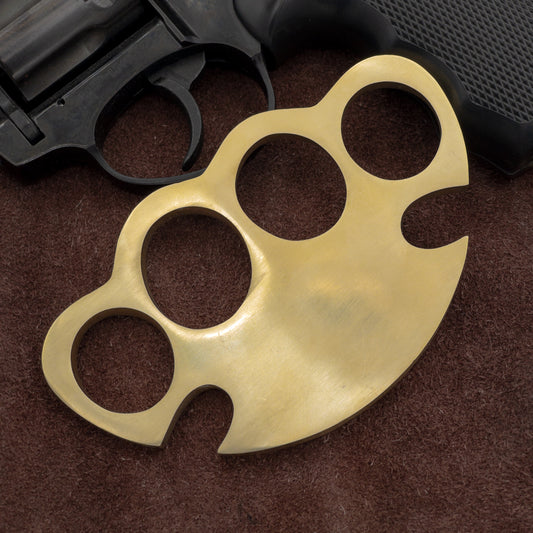 Hard Stop Four Finger Paperweight 100% Brass Knuckle