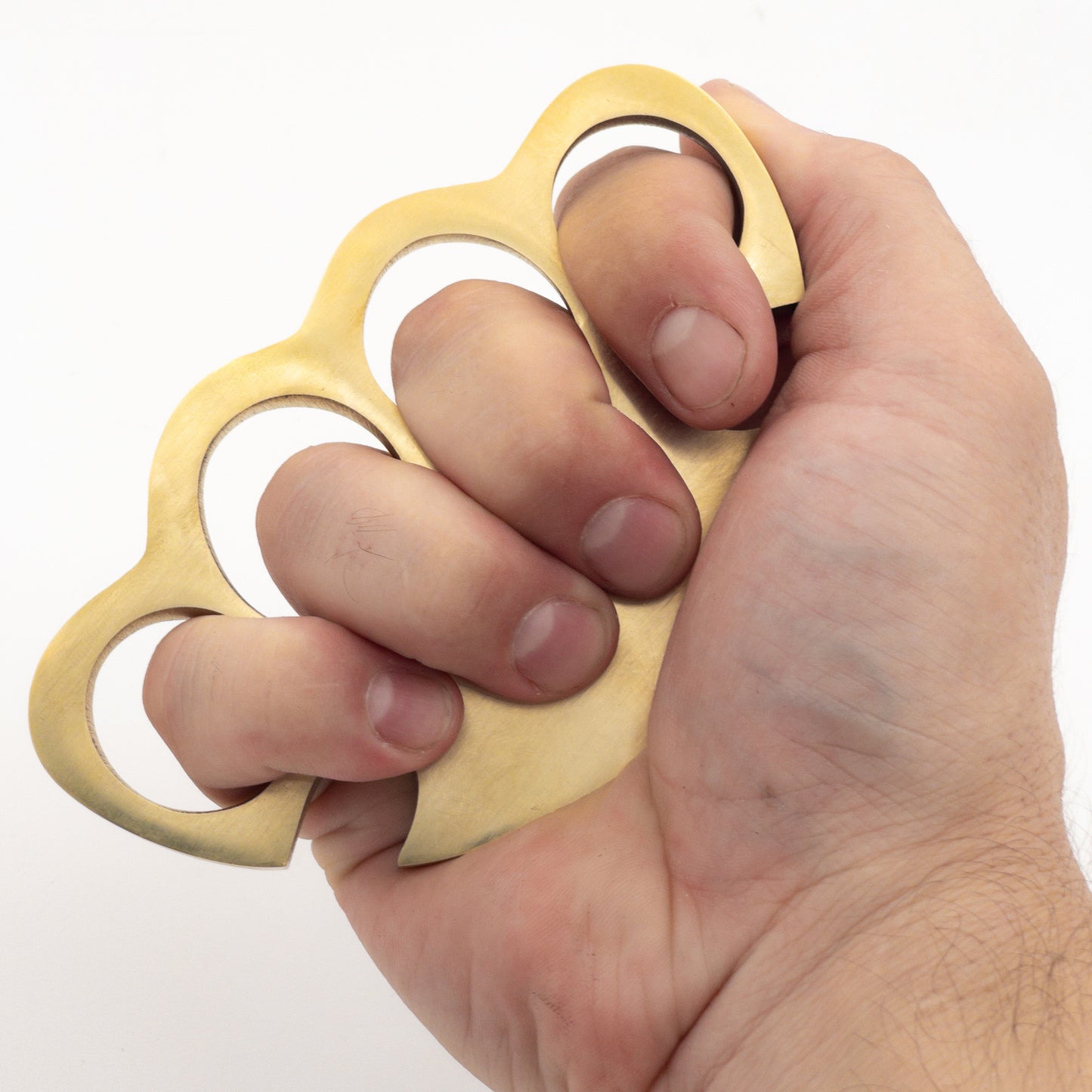 Hard Stop Four Finger Paperweight 100% Brass Knuckle