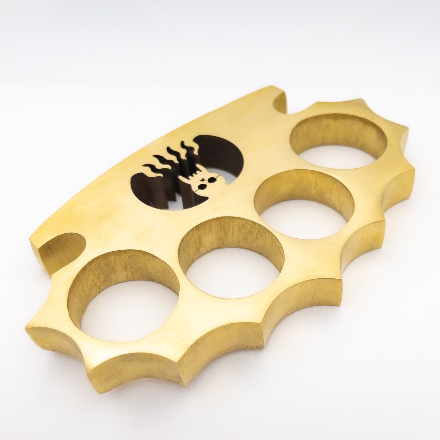 Walk on the Wired Side 100% Pure Brass Knuckle Paper Weight Accessory | Demon Design