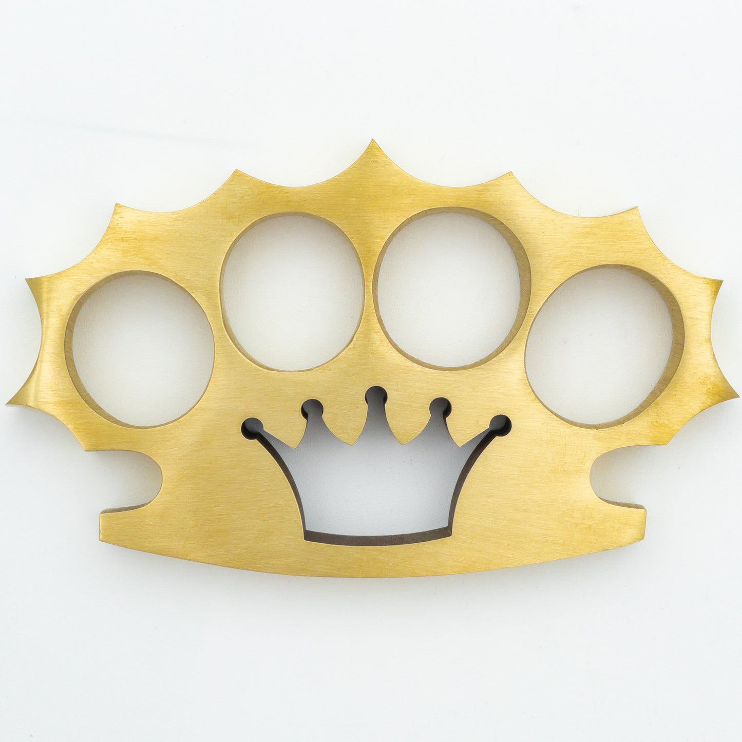 Walk on the Wired Side 100% Pure Brass Knuckle Paper Weight Accessory | Crown Design