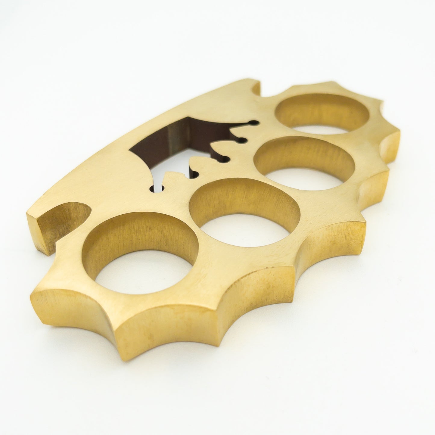 Walk on the Wired Side 100% Pure Brass Knuckle Paper Weight Accessory | Crown Design