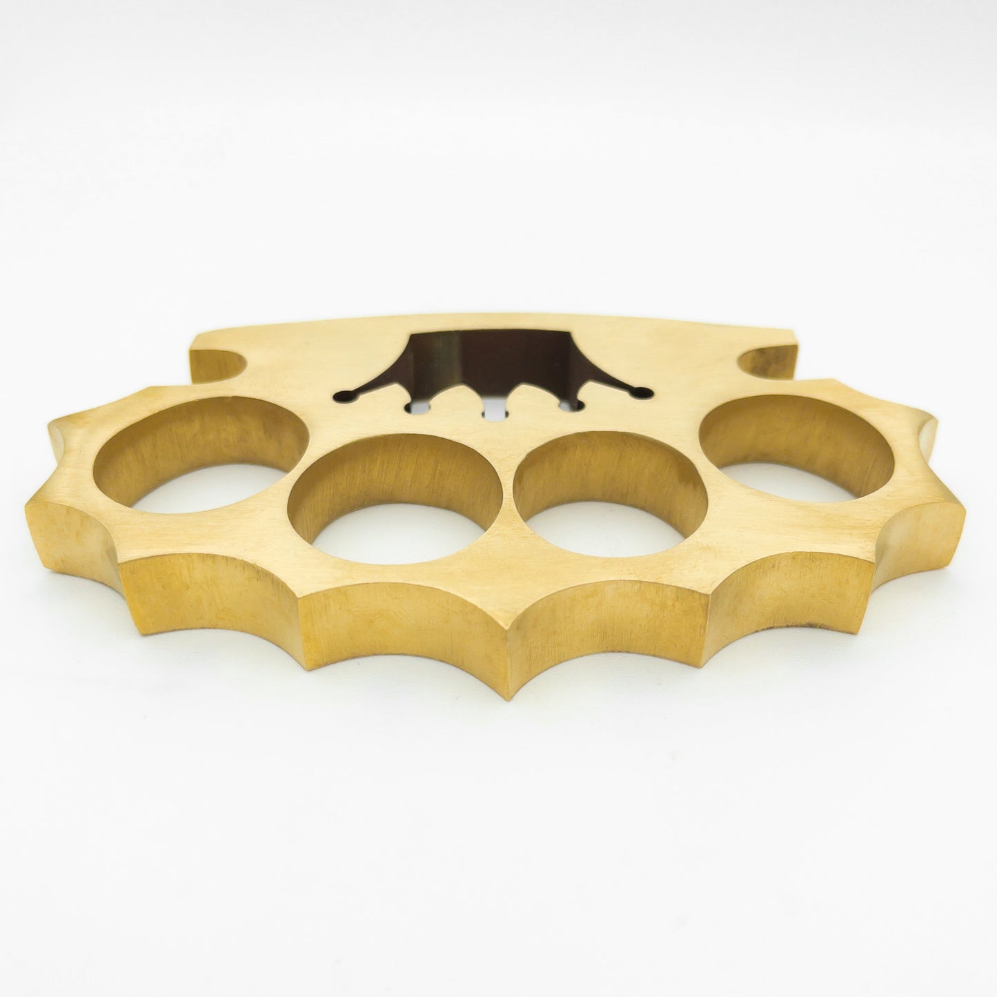 Walk on the Wired Side 100% Pure Brass Knuckle Paper Weight Accessory | Crown Design