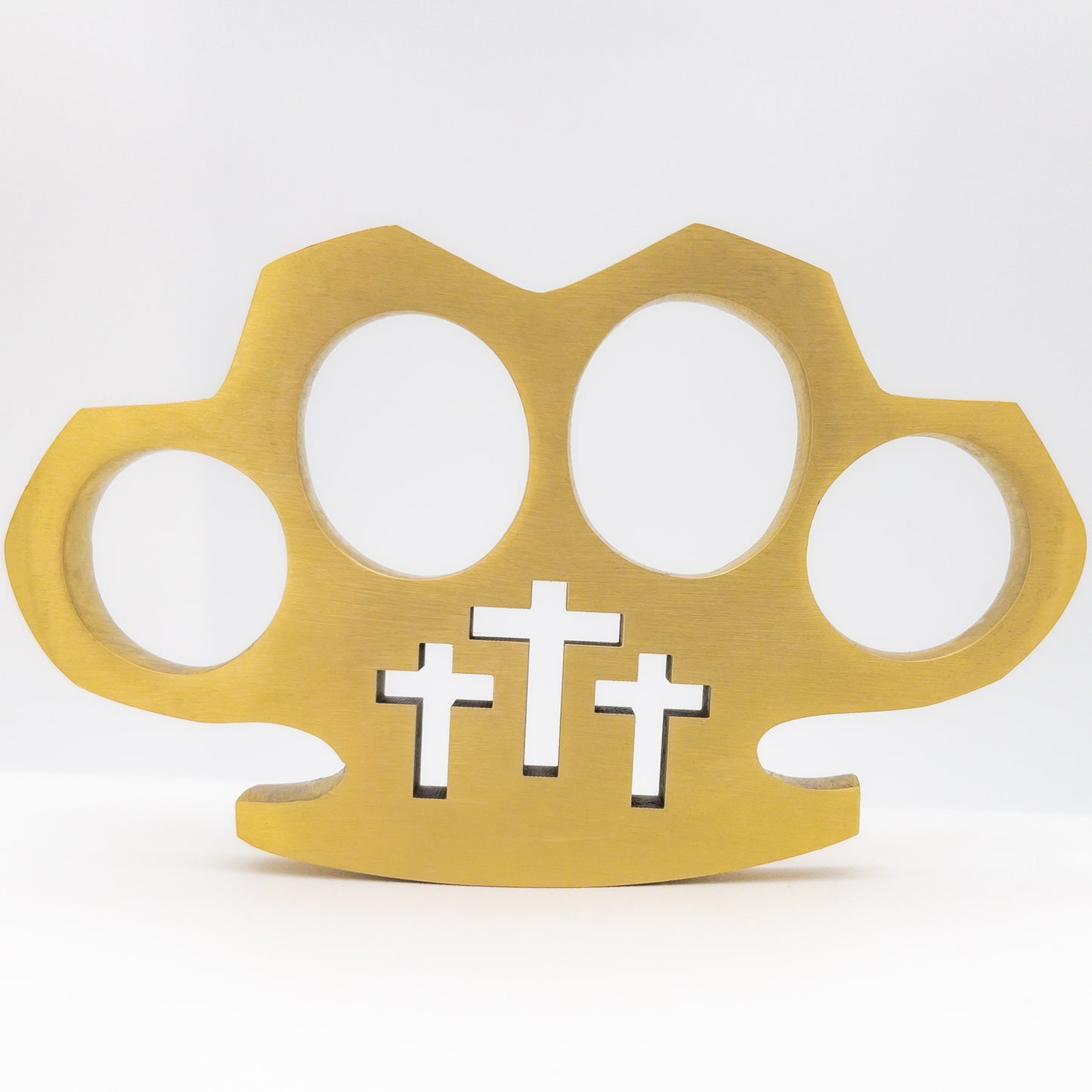 Love, Patience, and Altruism 100% Pure Brass Knuckle Paper Weight Accessory